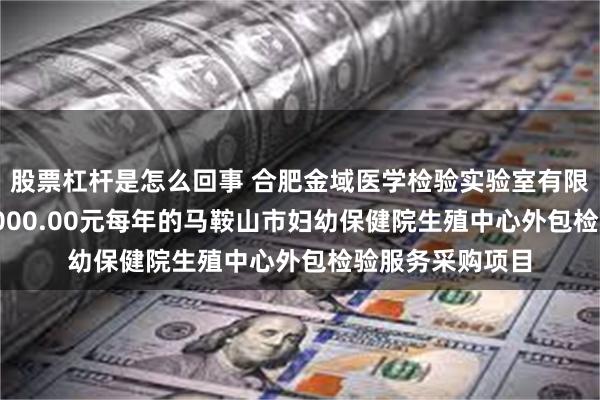 股票杠杆是怎么回事 合肥金域医学检验实验室有限公司中标1740000.00元每年的马鞍山市妇幼保健院生殖中心外包检验服务采购项目